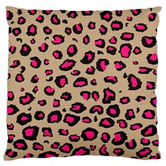 Pink Leopard 2 Standard Flano Cushion Case (one Side) by TRENDYcouture