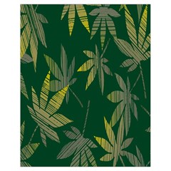 Marijuana Cannabis Rainbow Love Green Yellow Leaf Drawstring Bag (small) by Mariart