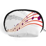 Musical Net Purpel Orange Note Accessory Pouches (Medium)  Front