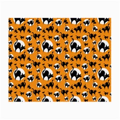 Pattern Halloween Black Cat Hissing Small Glasses Cloth (2-side) by iCreate