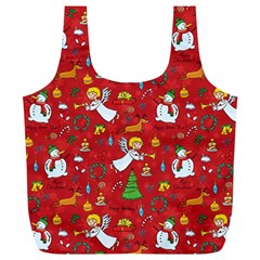 Christmas Pattern Full Print Recycle Bags (l)  by Valentinaart