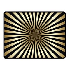 Art Deco Goldblack Fleece Blanket (small) by NouveauDesign