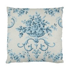 Blue Vintage Floral  Standard Cushion Case (one Side) by NouveauDesign