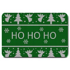 Ugly Christmas Sweater Large Doormat  by Valentinaart