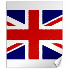 Union Jack Pencil Art Canvas 8  X 10  by picsaspassion