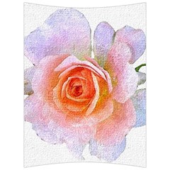 Pink Rose Flower, Floral Oil Painting Art Back Support Cushion by picsaspassion