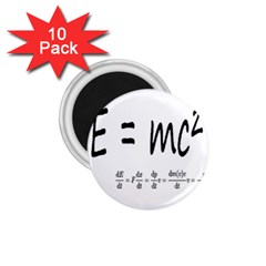 E=mc2 Formula Physics Relativity 1 75  Magnets (10 Pack)  by picsaspassion