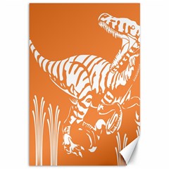 Animals Dinosaur Ancient Times Canvas 12  X 18   by Mariart