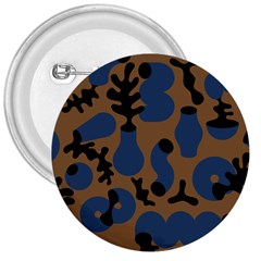 Superfiction Object Blue Black Brown Pattern 3  Buttons by Mariart