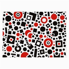 Square Objects Future Modern Large Glasses Cloth (2-side) by Celenk