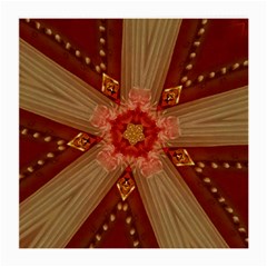 Red Star Ribbon Elegant Kaleidoscopic Design Medium Glasses Cloth by yoursparklingshop