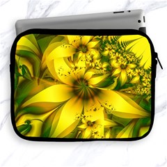 Beautiful Yellow-green Meadow Of Daffodil Flowers Apple Ipad 2/3/4 Zipper Cases by jayaprime