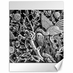 Black And White Pattern Texture Canvas 12  X 16   by Celenk