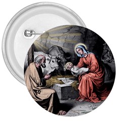 The Birth Of Christ 3  Buttons by Valentinaart