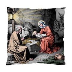 The Birth Of Christ Standard Cushion Case (one Side) by Valentinaart