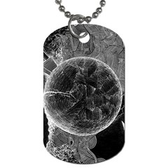 Space Universe Earth Rocket Dog Tag (one Side) by Celenk