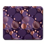 Random polka dots, fun, colorful, pattern,xmas,happy,joy,modern,trendy,beautiful,pink,purple,metallic,glam, Large Mousepads Front