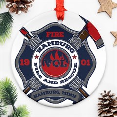 Hamburg, Minn Fire Dept Ornament (round) by Bigfootshirtshop