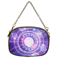 Blue Fractal Alchemy Hud For Bending Hyperspace Chain Purses (one Side)  by jayaprime