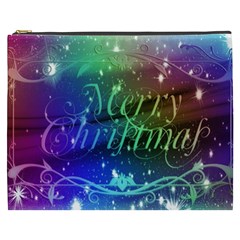 Christmas Greeting Card Frame Cosmetic Bag (xxxl)  by Celenk