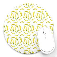 Chilli Pepers Pattern Motif Round Mousepads by dflcprints