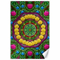 Bohemian Chic In Fantasy Style Canvas 24  X 36  by pepitasart