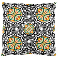 Beveled Geometric Pattern Large Cushion Case (two Sides) by linceazul