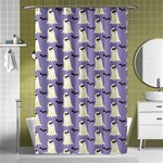 Bat And Ghost Halloween Lilac Paper Pattern Shower Curtain 48  x 72  (Small)  Curtain(48  X 72 ) - 42.18 x64.8  Curtain(48  X 72 )