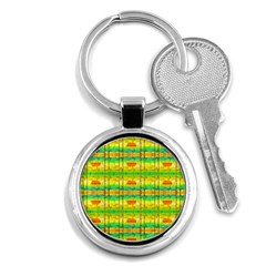 Birds Beach Sun Abstract Pattern Key Chains (round)  by Celenk