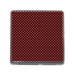 Sexy Red And Black Polka Dot Memory Card Reader (square) by PodArtist