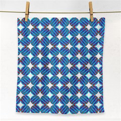 Geometric Dots Pattern Rainbow Face Towel by Celenk