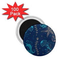 Arabesque Vintage Graphic Nature 1 75  Magnets (100 Pack)  by Bigfootshirtshop