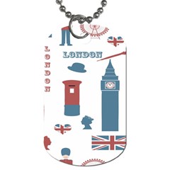 London Icons Symbols Landmark Dog Tag (one Side) by Celenk