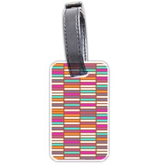 Color Grid 02 Luggage Tags (one Side)  by jumpercat