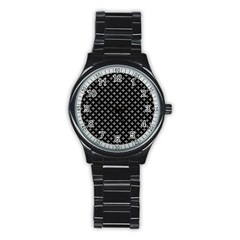 White Cross Stainless Steel Round Watch by jumpercat