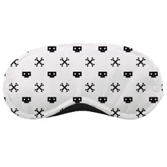 Black Pixel Skull Pirate Sleeping Masks by jumpercat