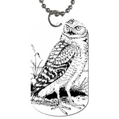 Animal Bird Forest Nature Owl Dog Tag (two Sides) by Celenk