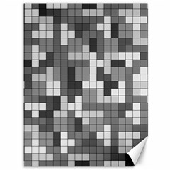 Tetris Camouflage Urban Canvas 36  X 48   by jumpercat