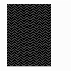 Dark Chevron Large Garden Flag (two Sides) by jumpercat