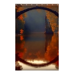 River Water Reflections Autumn Shower Curtain 48  X 72  (small)  by BangZart