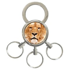 Africa African Animal Cat Close Up 3-ring Key Chains by BangZart