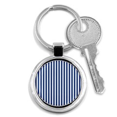 Blue Stripes Key Chains (round)  by jumpercat