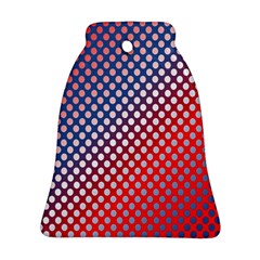 Dots Red White Blue Gradient Ornament (bell) by BangZart