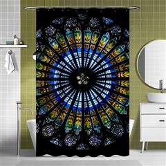 Rose Window Strasbourg Cathedral Shower Curtain 48  X 72  (small)  by BangZart