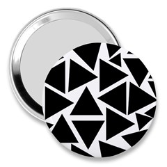 Template Black Triangle 3  Handbag Mirrors by BangZart