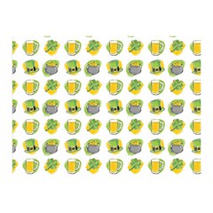 St Patrick S Day Background Symbols Double Sided Flano Blanket (mini)  by BangZart