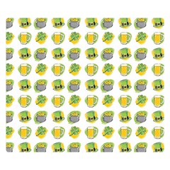 St Patrick S Day Background Symbols Double Sided Flano Blanket (small)  by BangZart