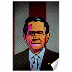 George W Bush Pop Art President Usa Canvas 24  X 36  by BangZart