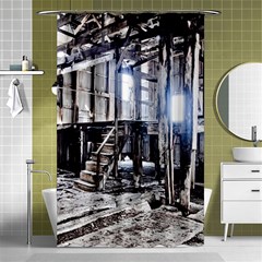 House Old Shed Decay Manufacture Shower Curtain 48  X 72  (small)  by BangZart