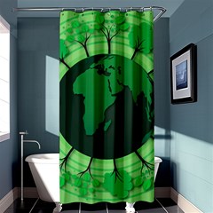 Earth Forest Forestry Lush Green Shower Curtain 36  X 72  (stall)  by BangZart